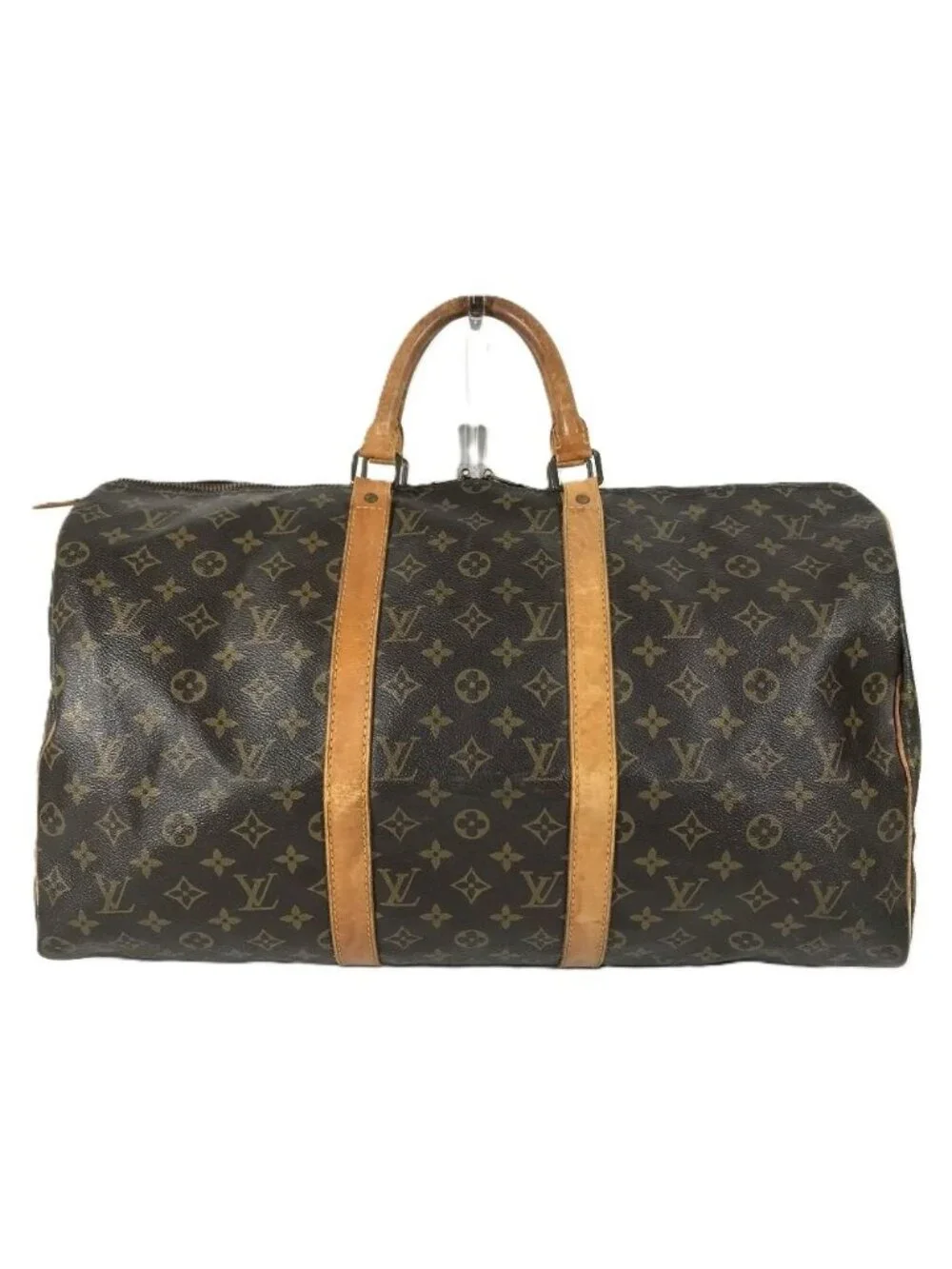Louis Vuitton Boston Bag Keepall 50 Monogram Canvas Brown